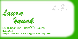 laura hanak business card